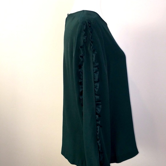 Club Monaco Ruffle Sleeve Top - Size M - Picture 2 of 9